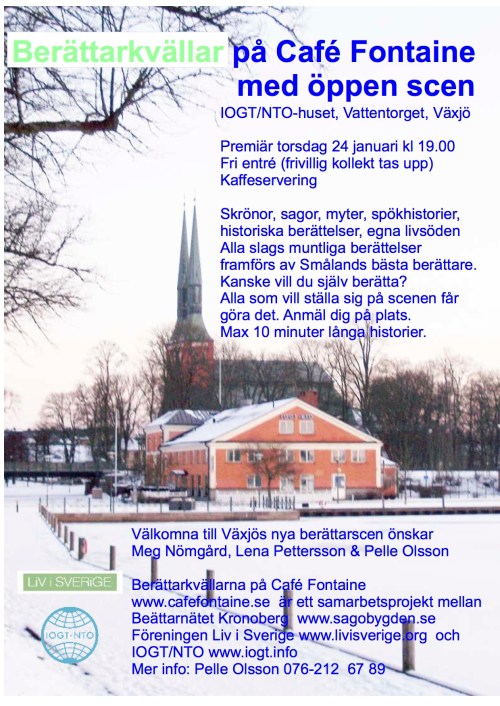 Växjö berättarkafé  A4 jan